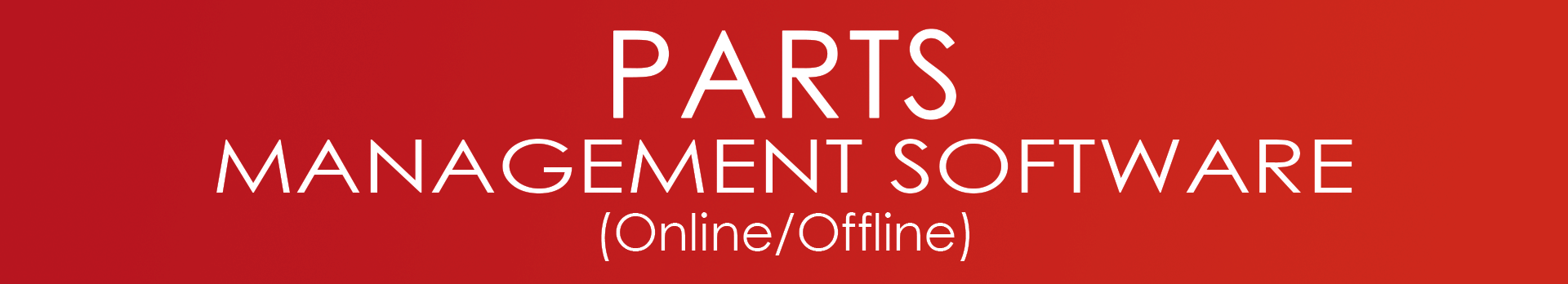 Parts Management Software
